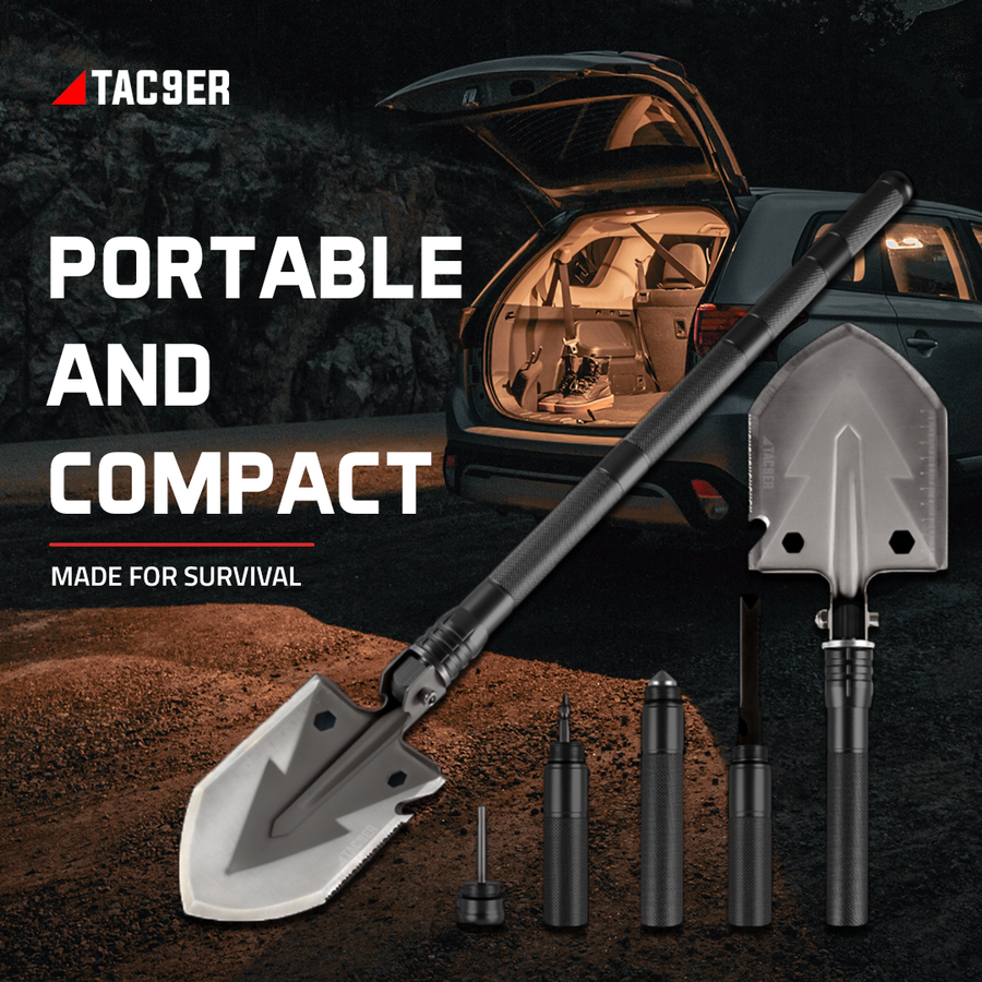 TAC9ER 15-in-1 Multitool Survival Shovel