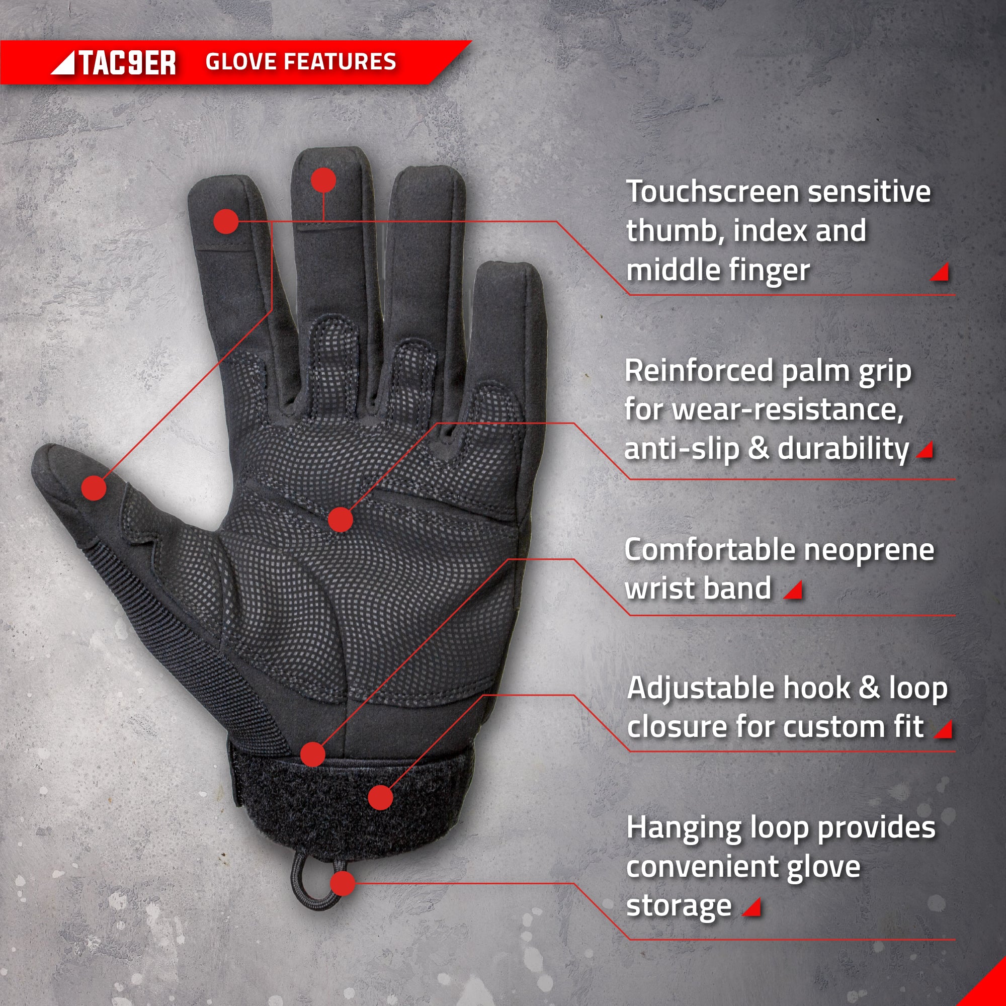 Kevlar Lined Tactical Gloves - Full Hand Protection Black Tactical Gloves,  Cut and Temperature Resistant, Motorcycle Gloves, Touchscreen Friendly